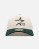 New Era Houston Astros 'Pink Satin Hearts Green' 9FORTY A-Frame Snapback Chrome/Dark Green