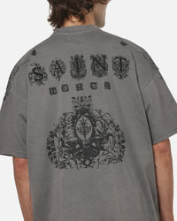 Saint Morta Heratic Boxy T-Shirt Washed Charcoal