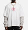 Loiter Layered Flannel T-Shirt Cream