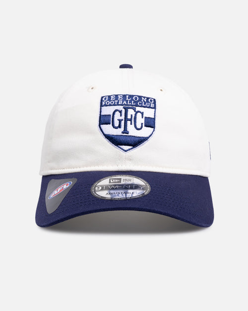 New Era Geelong Cats 'AFL 26 2 Tone Heritage' 9TWENTY Strapback White