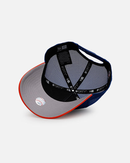 New Era New York Mets 'Washed Truckers' 9FORTY A-Frame Trucker Snapback Official Team Color