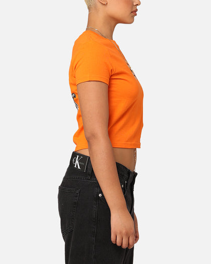 Stüssy Women's 8 Ball Corp Slim T-Shirt Coral