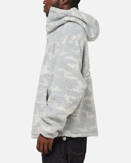 Carre Sherpa Hooded Jumper Snow Camo