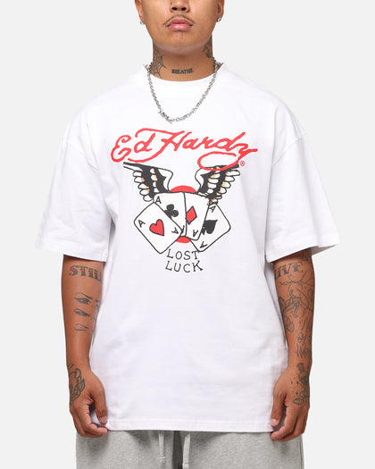 Ed Hardy Lost Luck T-Shirt White