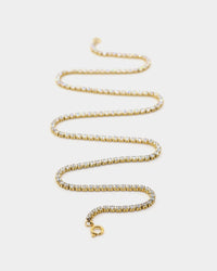 Raising Hell Women's Customisable Tennis Necklace Gold