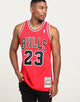 Mitchell & Ness Chicago Bulls Michael Jordan #23 Authentic NBA Jersey Red