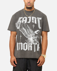 Saint Morta Ride Or Die Boxy T-Shirt Black Wash