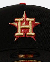 New Era Houston Astros 'Longevity' 9FORTY A-Frame Snapback Black/Red
