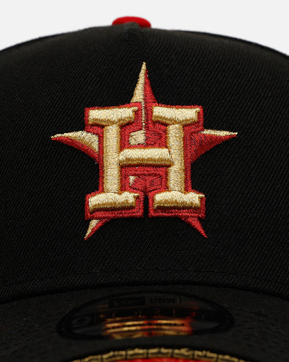 New Era Houston Astros 'Longevity' 9FORTY A-Frame Snapback Black/Red