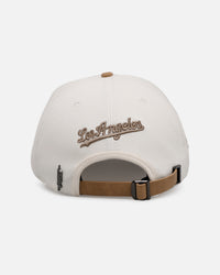 Pro Standard Los Angeles Dodgers 'Panel' Pro Pinch Strapback White/Tan