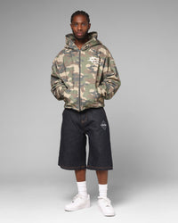 Loiter Ultra Hybrid Premium Zip Hoodie Camo