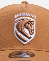 New Era Brisbane Broncos 'NRL 2026' 9FORTY A-Frame Snapback Med Beige