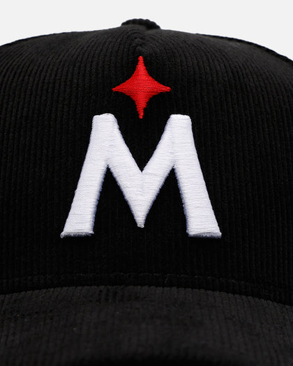 New Era Minnesota Twins 'Black Cord' 9FORTY A-Frame Corduroy Snapback Black