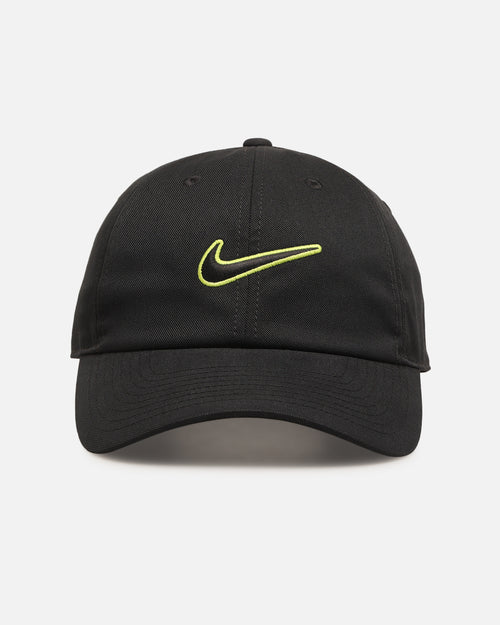 Nike Club Unstructured Swoosh Strapback Cap Black/Green