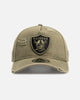 New Era Las Vegas Raiders 'Distressed Olive' 9FORTY A-Frame Snapback Olive