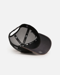 New Era Chicago Bulls 'Washed Fray' 9FORTY A-Frame Trucker Snapback Washed Grey
