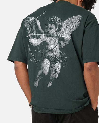 Saint Morta Redemption Mock Neck T-Shirt Green