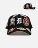 New Era Detroit Tigers 'All Over Embroidery' 9FORTY A-Frame Snapback Black
