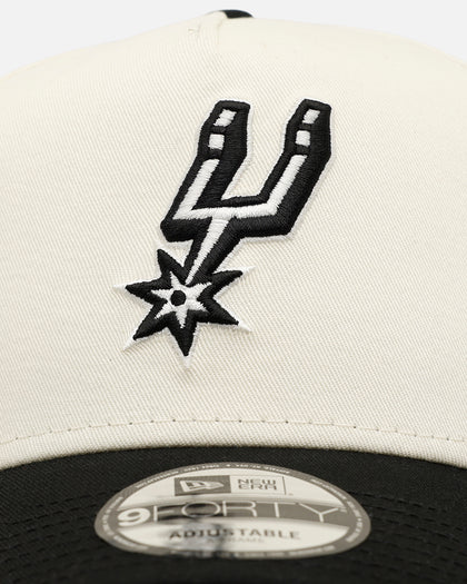 New Era San Antonio Spurs 'Easy Chrome Black' 9FORTY A-Frame Snapback Chrome/Black