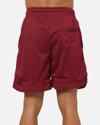 Bleacher Athletic Brisbane Broncos NRL Adult Basketball Shorts Maroon