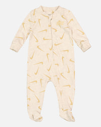 Nike Infants' Swooshfetti Footed Coverall Pale Ivory Heat