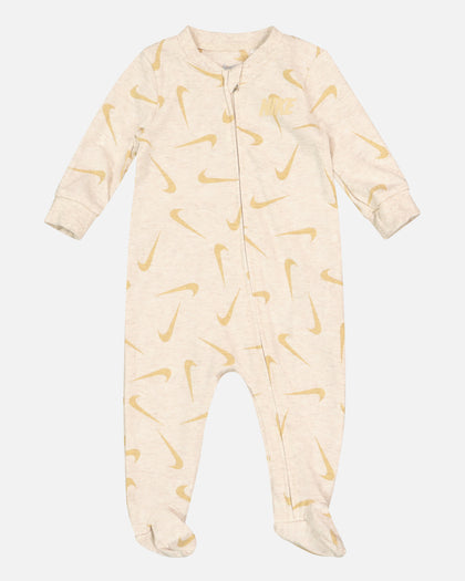 Nike Infants' Swooshfetti Footed Coverall Pale Ivory Heat