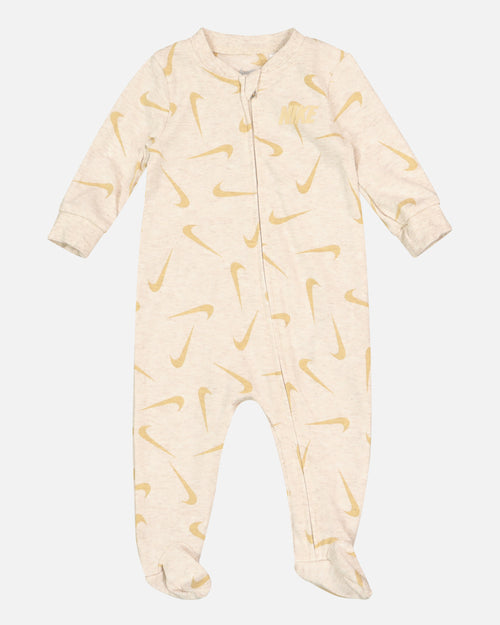 Nike Infants' Swooshfetti Footed Coverall Pale Ivory Heat