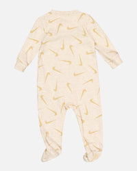 Nike Infants' Swooshfetti Footed Coverall Pale Ivory Heat
