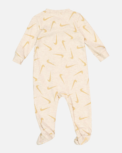 Nike Infants' Swooshfetti Footed Coverall Pale Ivory Heat