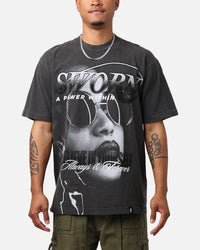 Sworn To Us Power T-Shirt Washed Black