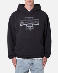 MNML Chrome Knights Hoodie Off Black