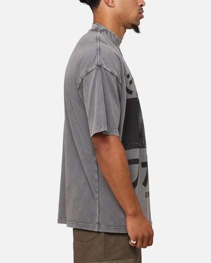 The Anti Order Genuine Fake Mock Neck T-Shirt Washed Charcoal
