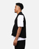 X-Large Ombre Plaid Reversible Vest Black