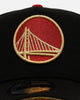 New Era Golden State Warriors 'Longevity' 9FORTY A-Frame Snapback Black/Red