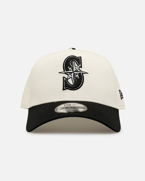 New Era Seattle Mariners 'Easy Chrome Black' 9FORTY A-Frame Snapback Chrome/Black