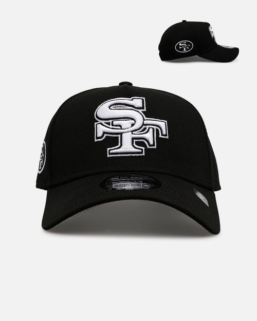 New Era San Francisco 49ers 'Black And White' 9FORTY A-Frame Snapback Black/White