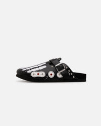 Octavious Marks Onyx Leather Clogs Black