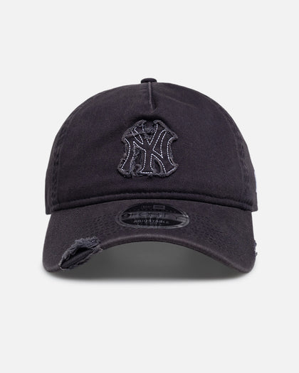 New Era New York Yankees 'Snow Washed Fray' 9FORTY A-Frame Unstructured Snapback Washed Navy