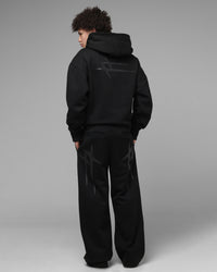 Loiter Ultra Hybrid Zip Hoodie Black Stealth