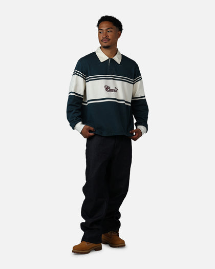 Carre Varsity Long Sleeve Polo Shirt Vintage Navy