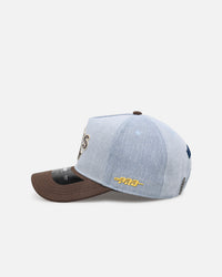 Pro Standard Oakland Athletics 'Denim Suede' Pro Pinch Strapback Denim