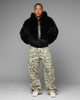 Loiter Eastern Bloc Fur Jacket Black
