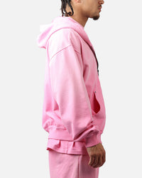 American Thrift Zip Hoodie Washed Pink