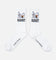 Market Peanuts Snoopy Charlie Dance Socks Ecru