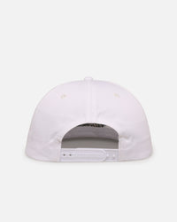Malbon Cotton Twill Rope Snapback Hat White