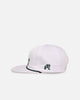 Malbon Cotton Twill Rope Snapback Hat White