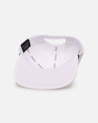 Malbon Cotton Twill Rope Snapback Hat White