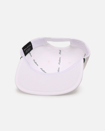 Malbon Cotton Twill Rope Snapback Hat White