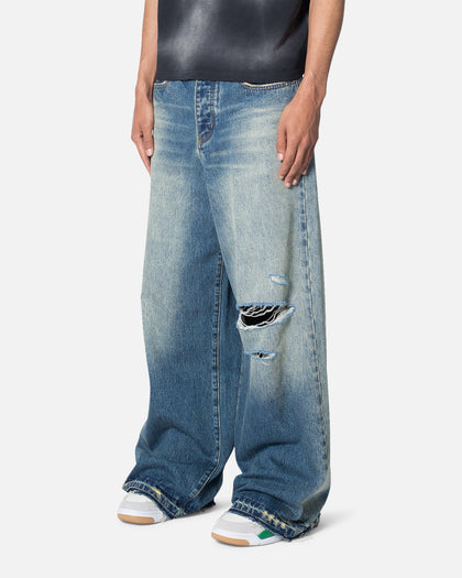 MNML Baggy Rave Denim Jeans Blue