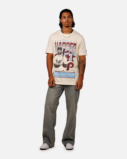 New Era Philadelphia Phillies Bryce Harper T-Shirt Off White